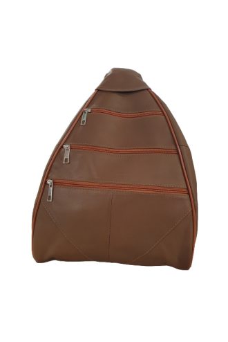 Δερμάτινη Τσάντα Πλάτης και Ώμου Ταμπά Χρώμα BAGF016A